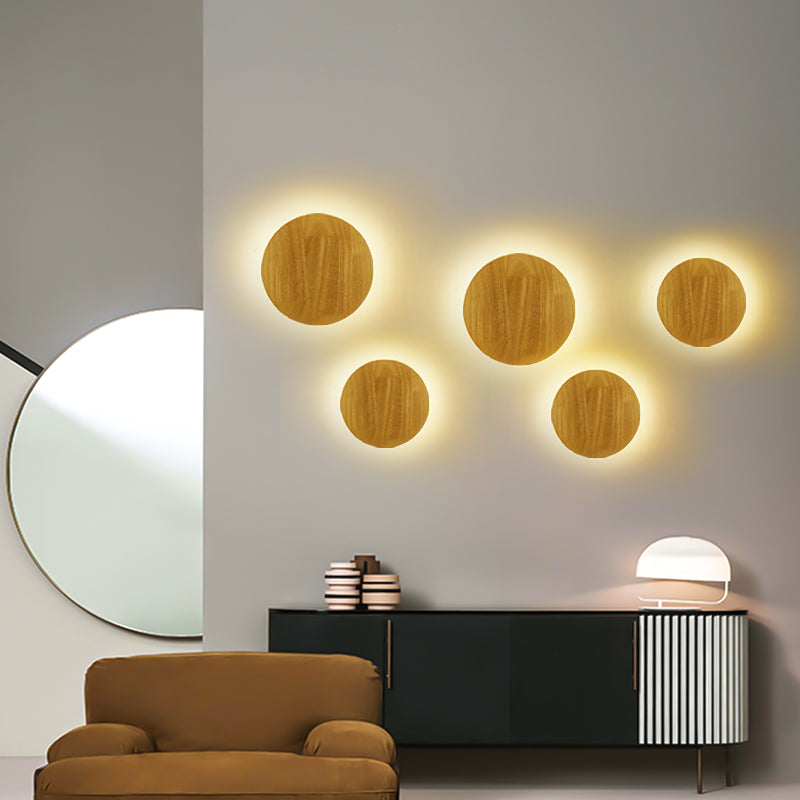 Nordic Wooden LED Wall Light