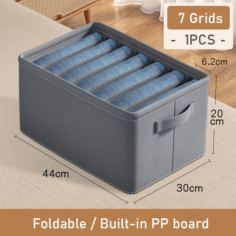 Foldable Clothes Organizer Box with Compartments