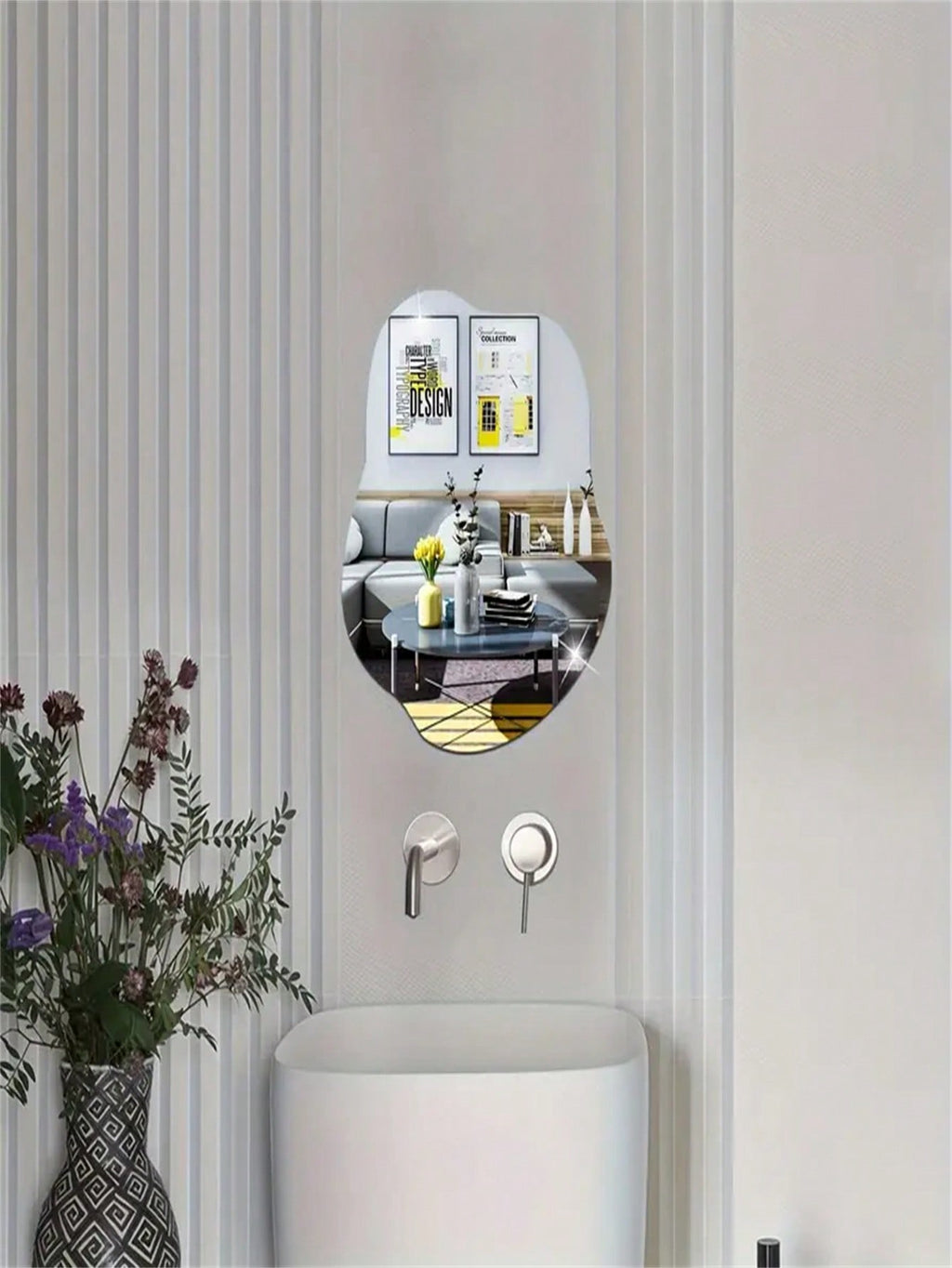 Acrylic Cloud Wall Mirror