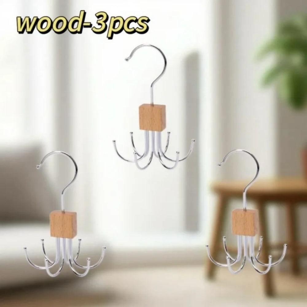 Rotating Belt and Scarf Hanger Organizer