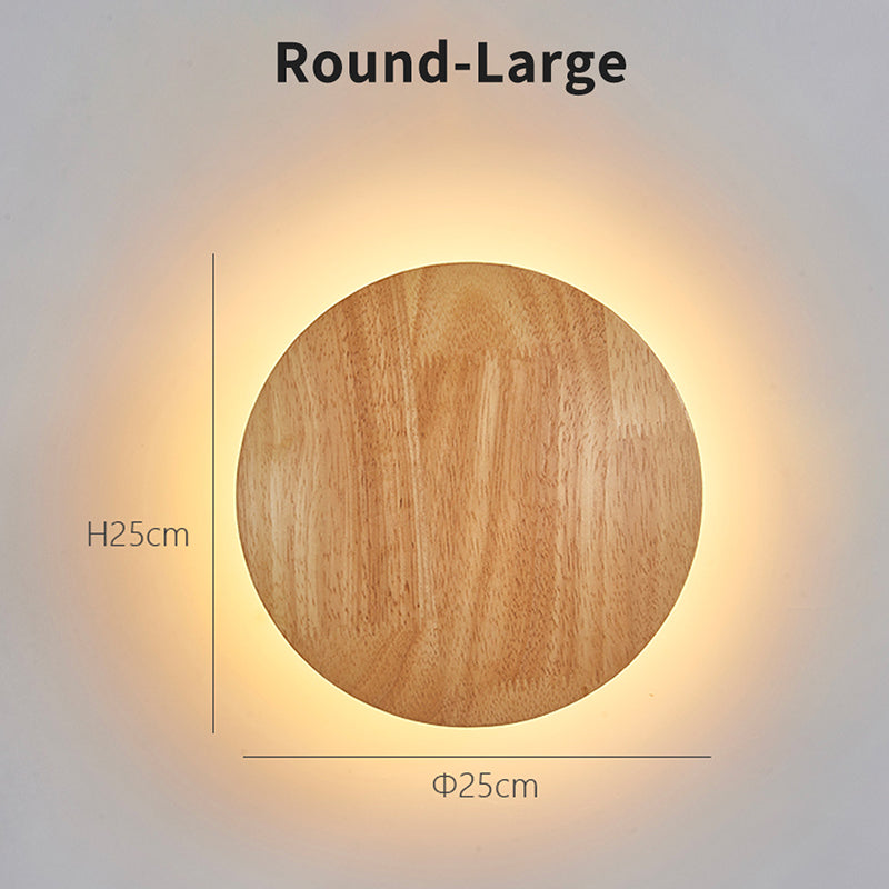 Nordic Wooden LED Wall Light