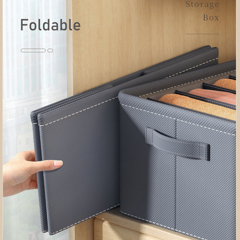 Foldable Clothes Organizer Box with Compartments