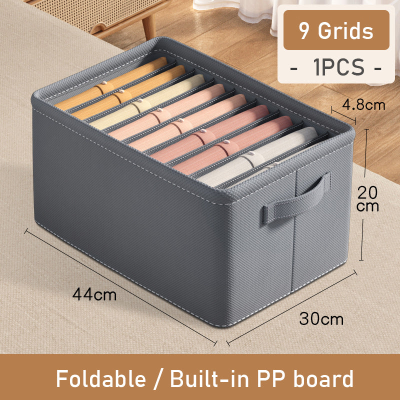 Foldable Clothes Organizer Box with Compartments
