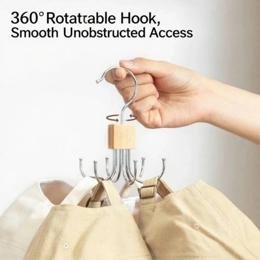 Rotating Belt and Scarf Hanger Organizer