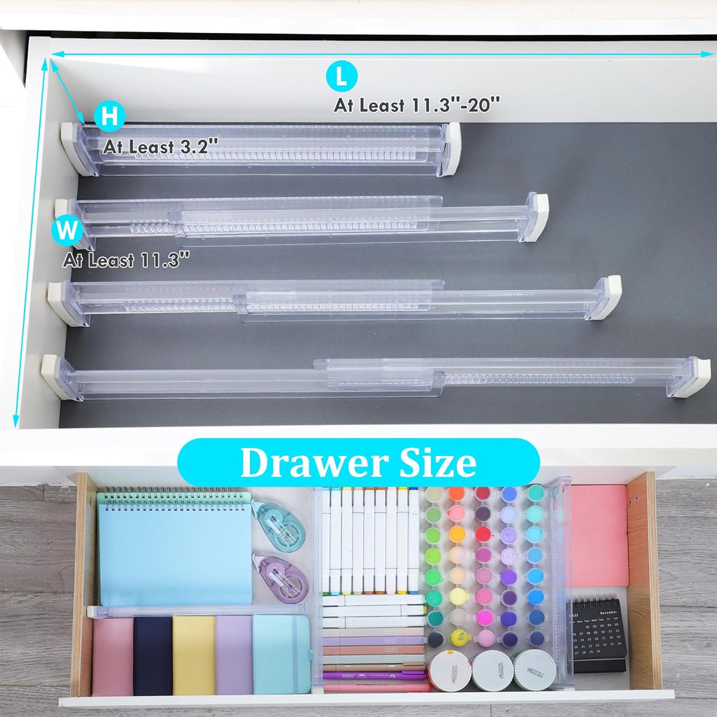 Adjustable Drawer Organizers