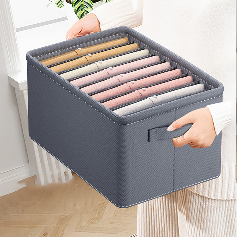 Foldable Clothes Organizer Box with Compartments