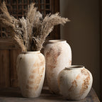 White Speckled Ceramic Flower Pot