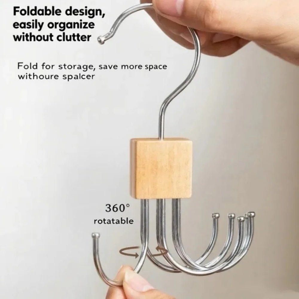 Rotating Belt and Scarf Hanger Organizer