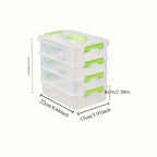 4-layer Transparent Plastic Storage Box