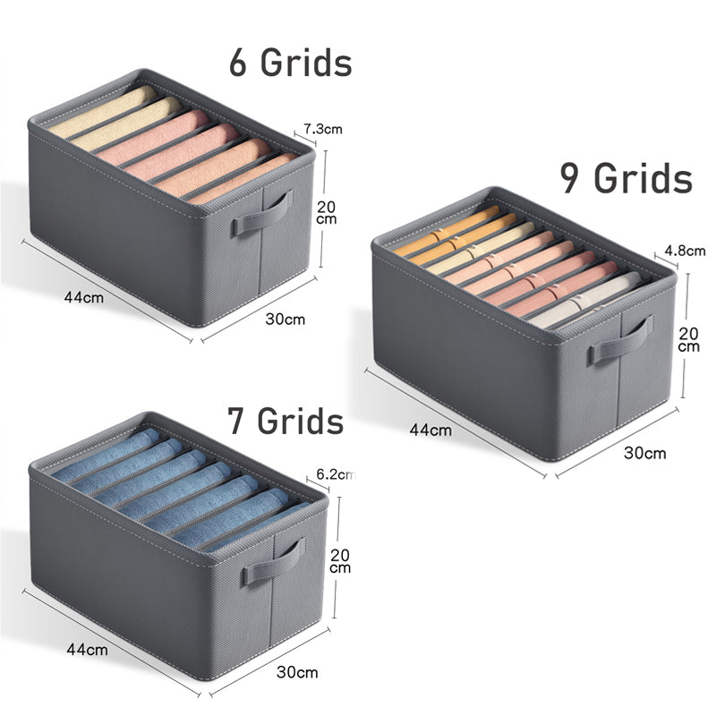 Foldable Clothes Organizer Box with Compartments