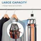 Rotating Belt and Scarf Hanger Organizer
