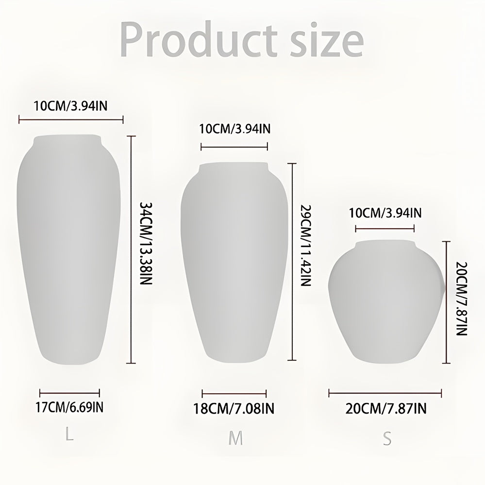 White Speckled Ceramic Flower Pot
